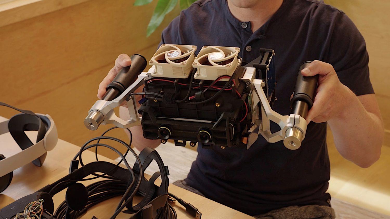 Prototipo de gafas de realidad virtual de Meta