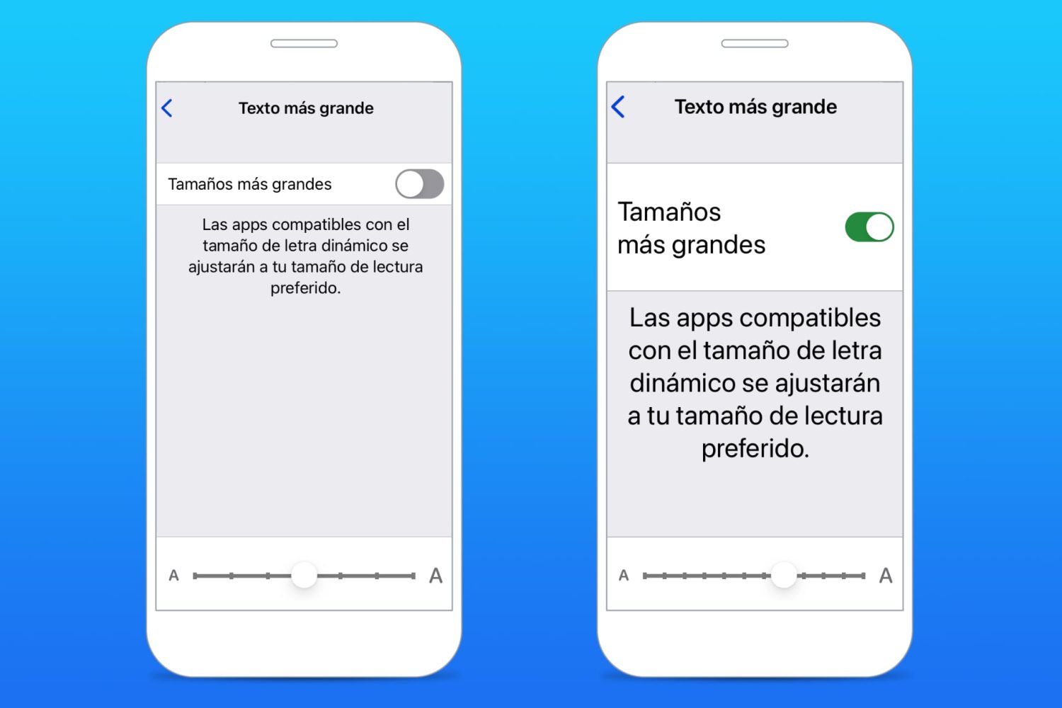 With Big Text, you don't have to strain your eyes on the iPhone screen